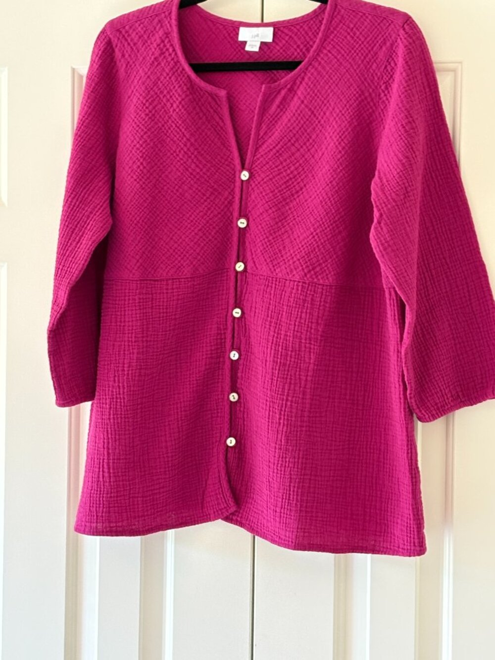 NWOT J. Jill Cotton Gauze Bias Cut Popover  Sz Medium